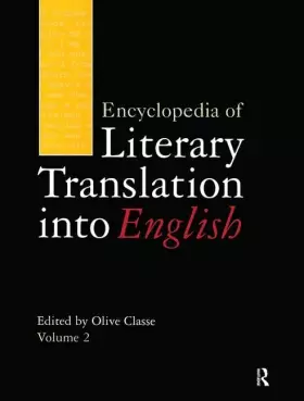 Couverture du produit · Encyclopedia of Literary Translation