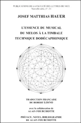 Couverture du produit · L'Essence du musical du mélo à la timbale technique dodécaphonique