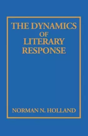 Couverture du produit · The Dynamics of Literary Response