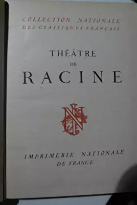 Couverture du produit · Theatre de Racine - Tome I : La Thebaide ou les freres ennemis  Alexandre le grand