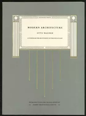 Couverture du produit · Modern Architecture: A Guidebook for His Students to This Field of Art