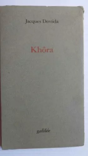 Couverture du produit · KHORA