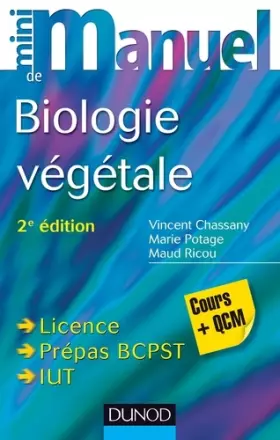 Couverture du produit · Mini Manuel de Biologie végétale - 2e éd. - Cours + QCM