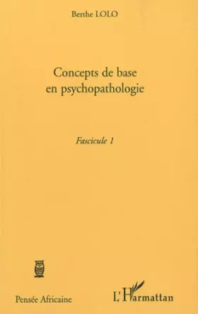 Couverture du produit · Concepts de base en psychopathologie: Fascicule 1