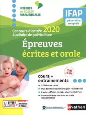 Couverture du produit · Concours Auxiliaire de puériculture - Ecrit + Oral - 2020