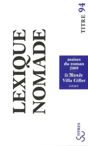 Couverture du produit · Lexique nomade