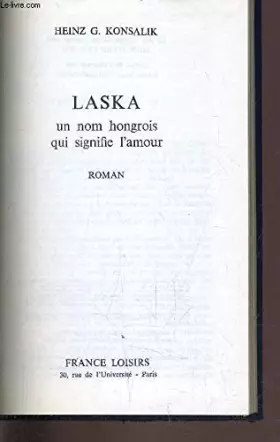 Couverture du produit · Laska : Un nom hongrois qui signifie l'amour
