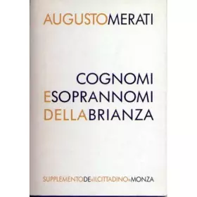 Couverture du produit · cognomi e soprannomi della brianza