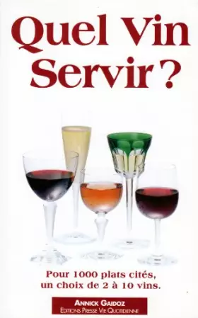 Couverture du produit · Quel vin servir ?