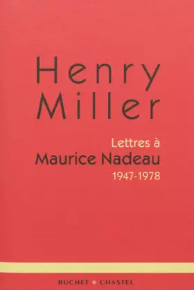 Couverture du produit · Lettres a maurice nadeau (0000)