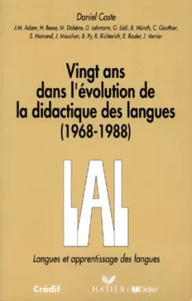 Couverture du produit · 20 ans dans l'évolution de la didactique des langues-LAL - Livre
