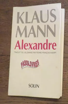 Couverture du produit · Alexandre