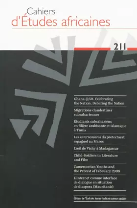 Couverture du produit · Cahiers d’études africaines 211