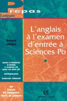 Couverture du produit · L'anglais à l'examen d'entrée à Sciences Po