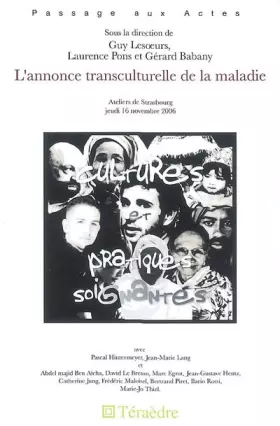 Couverture du produit · L'annonce transculturelle de la maladie
