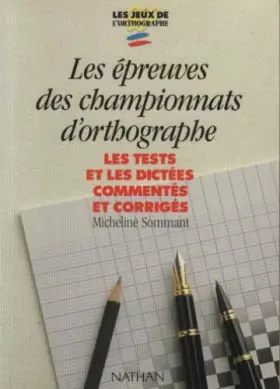 Couverture du produit · Championnats orthographe