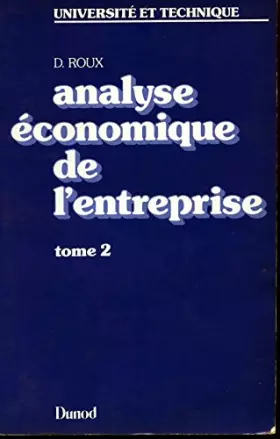 Couverture du produit · Analyse économique de l'entreprise