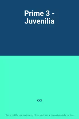 Couverture du produit · Prime 3 - Juvenilia