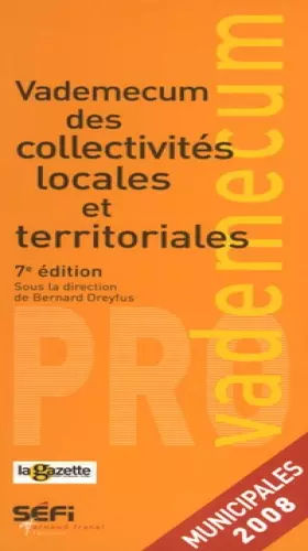 Couverture du produit · Vademecum des collectivités locales et territoriales
