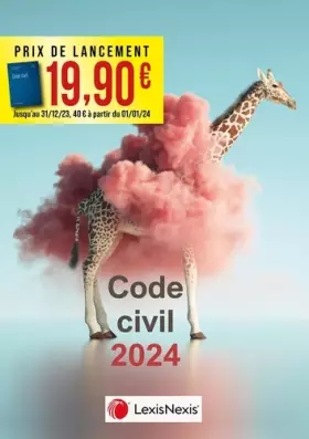 Couverture du produit · Code civil 2024 - Jaquette Girafe nuage