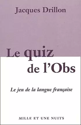 Couverture du produit · Le Quiz de l'Obs - Le Grand jeu de la langue française