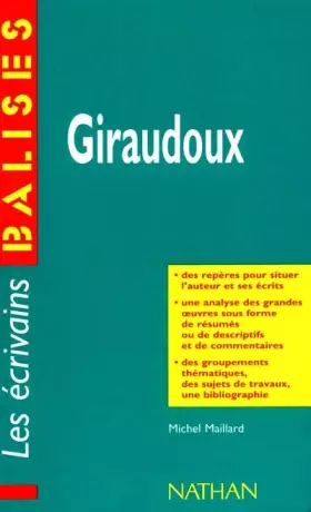 Couverture du produit · Giraudoux. Une vision globale de l'oeuvre complète de l'écrivain
