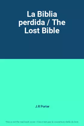 Couverture du produit · La Biblia perdida / The Lost Bible