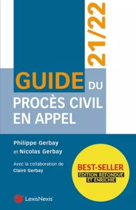 Couverture du produit · guide du proces civil en appel 2021 2022