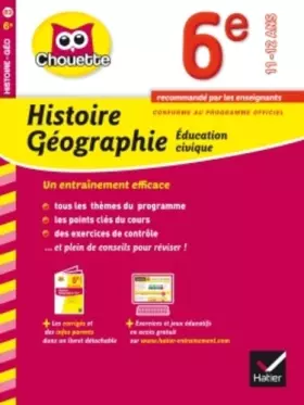 Couverture du produit · Histoire-Géographie Éducation civique 6e: cahier de révision et d'entraînement