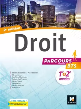 Couverture du produit · Parcours - DROIT BTS 1re et 2e années - Éd. 2017 - Manuel élève