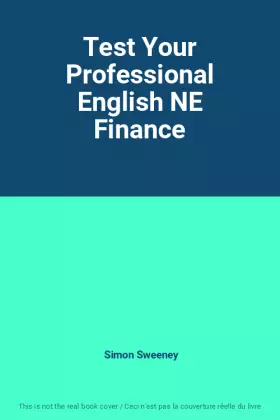 Couverture du produit · Test Your Professional English NE Finance