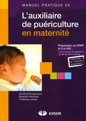 Couverture du produit · L'auxiliaire de puériculture en maternité