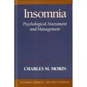Couverture du produit · Insomnia: Psychological Assessment and Management