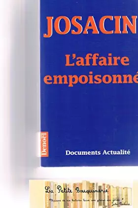 Couverture du produit · JOSACINE L'AFFAIRE EMPOISONNEE