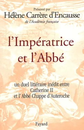Couverture du produit · Voyage en Russie de l'abbé Chappe d'Auteroche et réponse de Catherine II