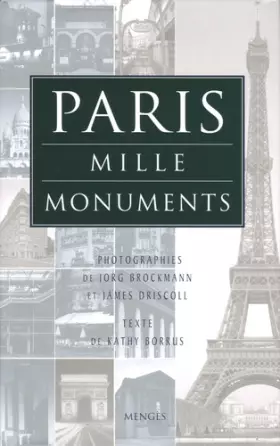 Couverture du produit · PARIS MILLE MONUMENTS