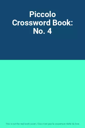 Couverture du produit · Piccolo Crossword Book: No. 4