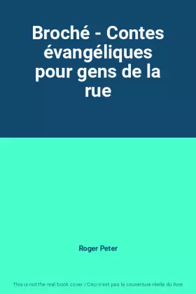 Couverture du produit · Broché - Contes évangéliques pour gens de la rue