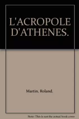 Couverture du produit · L'acropole d'athènes