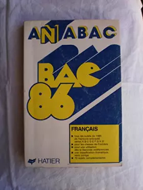 Couverture du produit · ANABAC Français - BAC 86