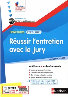 Couverture du produit · Réussir l'entretien avec le jury - Concours 2020-2021 - N° 32 Cat. A/B/C - (IFP) 2020