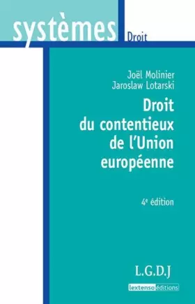 Couverture du produit · Droit du contentieux de l'Union européenne