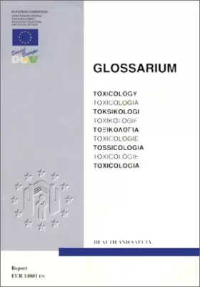 Couverture du produit · Glossarium - Toxicology