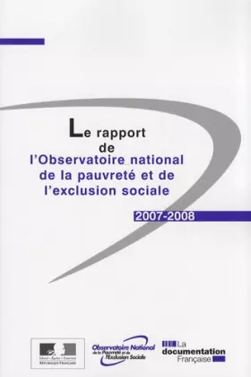 Couverture du produit · La rapport de l'Observatoire national de la pauvreté et de l'exclusion sociale 2007-2008