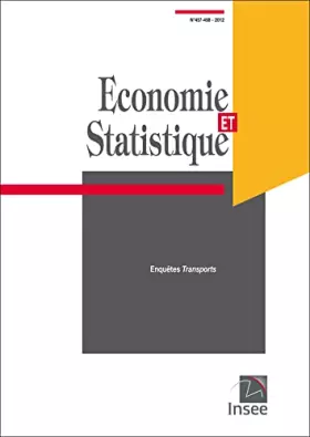 Couverture du produit · Économie et statistique N°457- 458