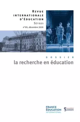 Couverture du produit · La recherche en éducation - Revue internationale d'éducation sèvres 85