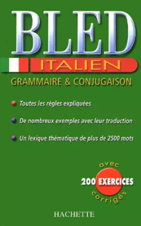 Couverture du produit · Bled Italien : Grammaire et conjugaison