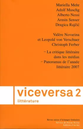 Couverture du produit · Viceversa Litterature, No 2/2008
