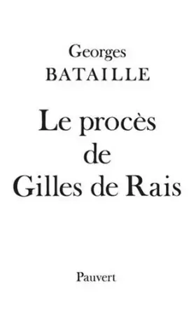 Couverture du produit · Le procès de Gilles de Rais