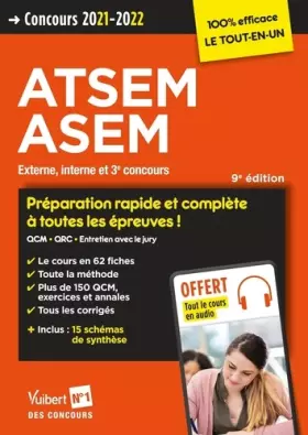 Couverture du produit · Concours ATSEM et ASEM - Catégorie C - Préparation rapide et complète à toutes les épreuves - Tout le cours en audio: Agent (te